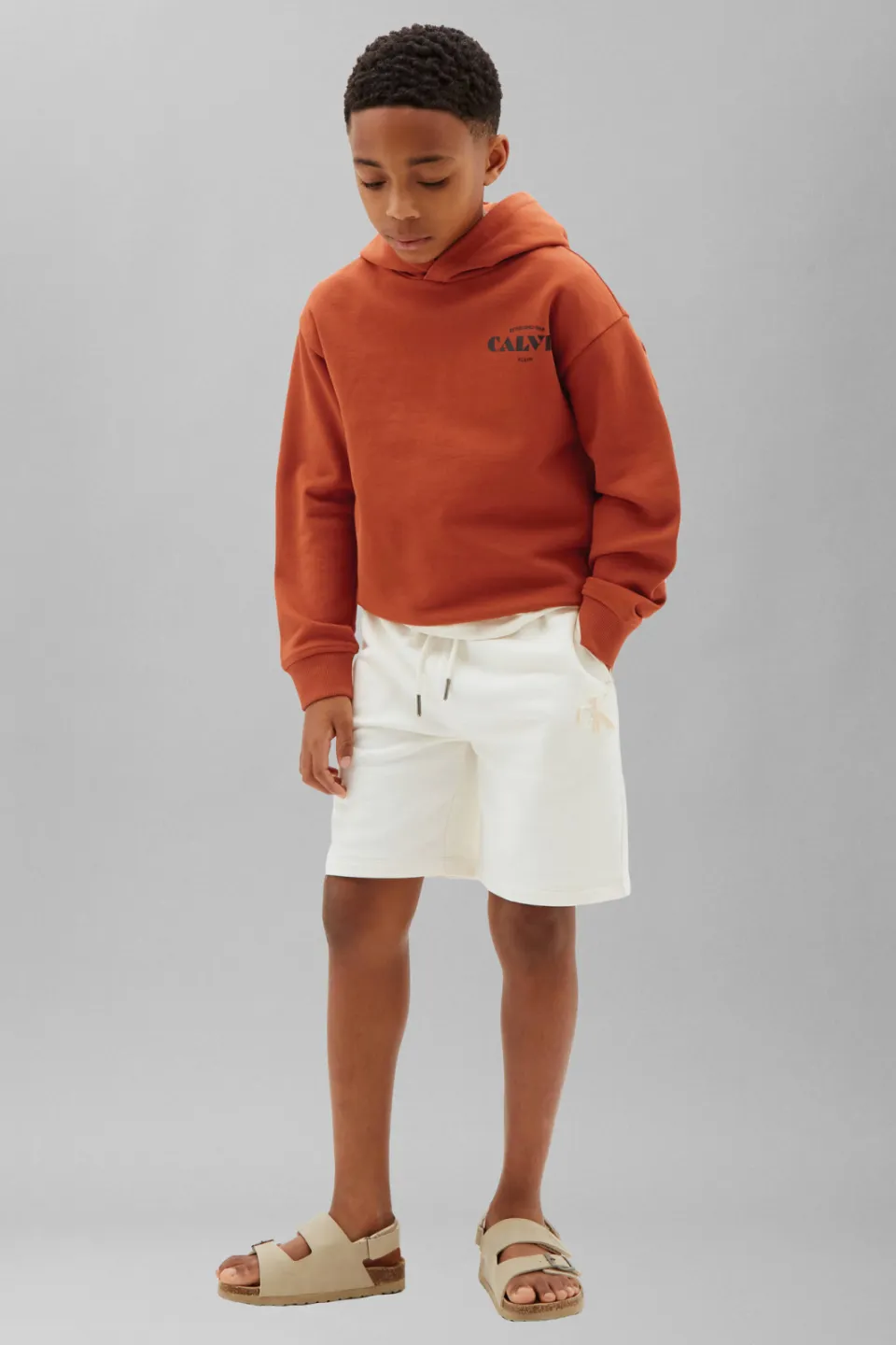 Calvin Klein hoodie met print - oranje, foto 4