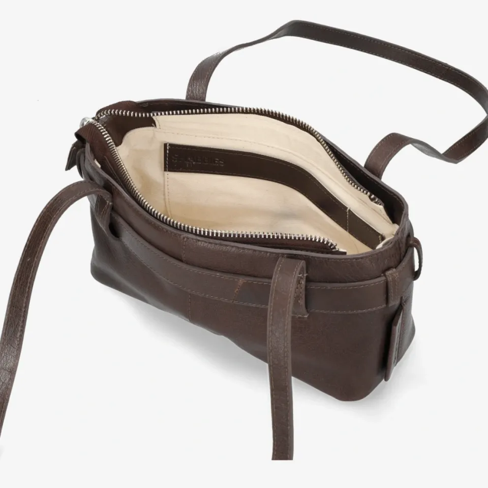 Shabbies Amsterdam OLLA Shoulderbag Leather Brown, foto 3