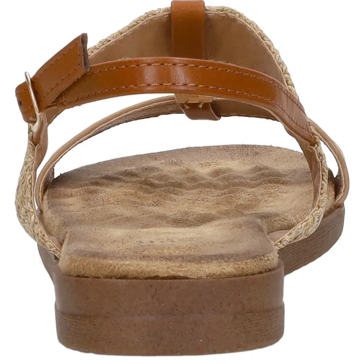 Sub55 platte sandalen beige, foto 4