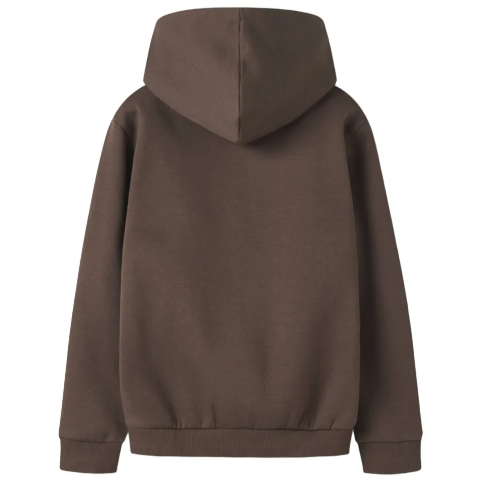 NAME IT KIDS regular fit hoodie met tekst - bruin, foto 3