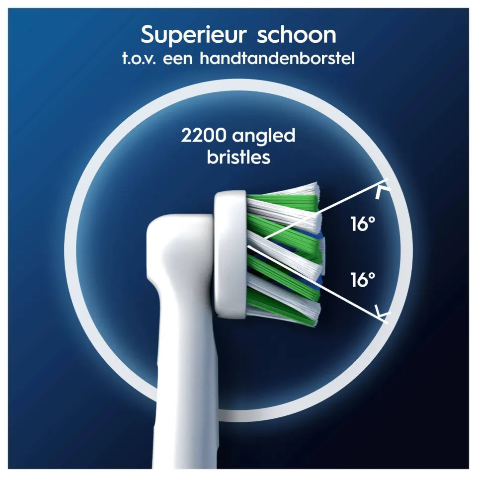 Oral-B Pro Cross Action opzetborstels - wit - 4 stuks, foto 7