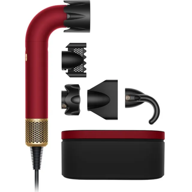 Dyson Supersonic r™ föhn - Straight+Wavy (Red velvet/Goud)