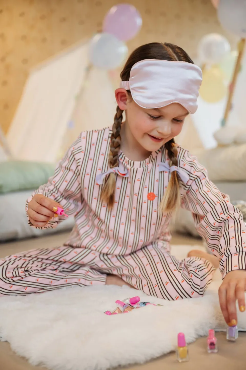 Stains&Stories pyjama met print lichtroze, foto 6
