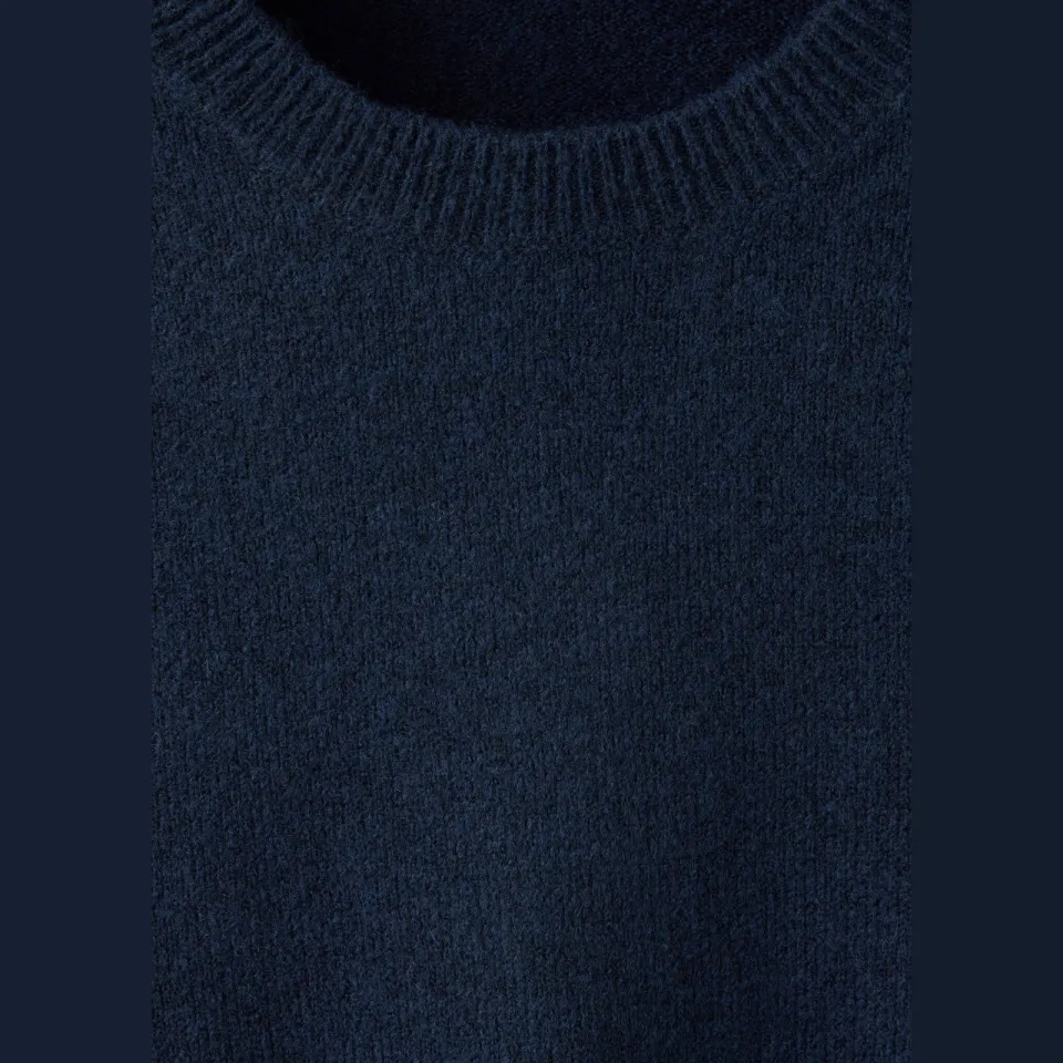 Mango TEEN gebreide trui met wol - marineblauw, foto 6