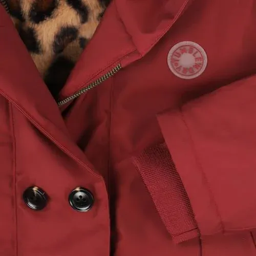 Tumble 'n Dry winterjas met panterprint donkerrood, foto 3