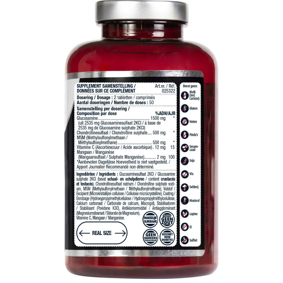 Lucovitaal Glucosamine Chondroïtine MSM - 100 tabletten, foto 3