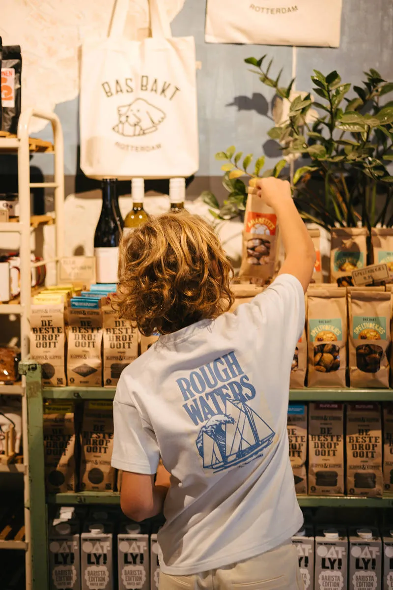 LEVV T-shirt met backprint lichtblauw, foto 6