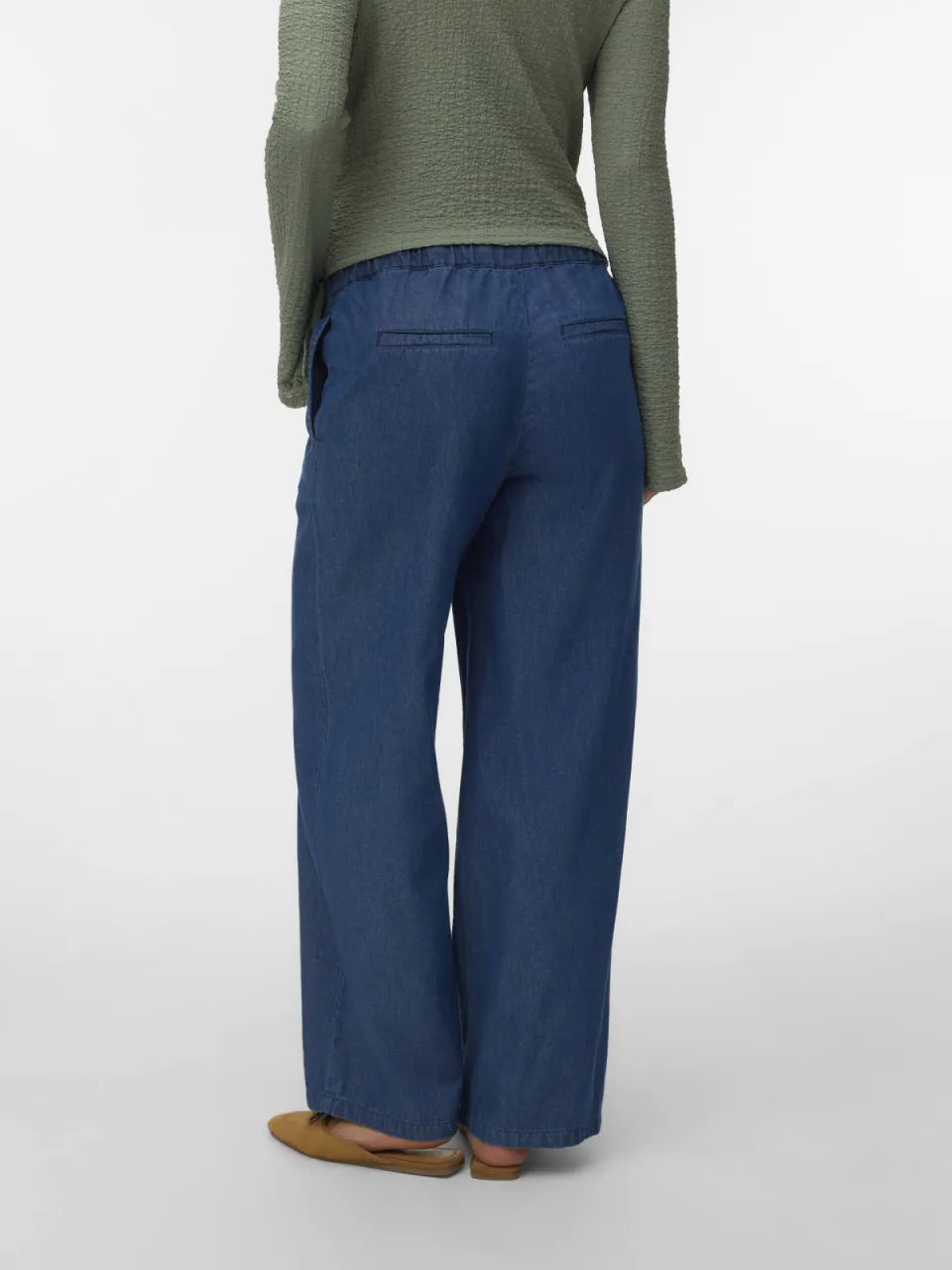 Mamalicious straight zwangerschapsbroek medium blue denim, foto 4