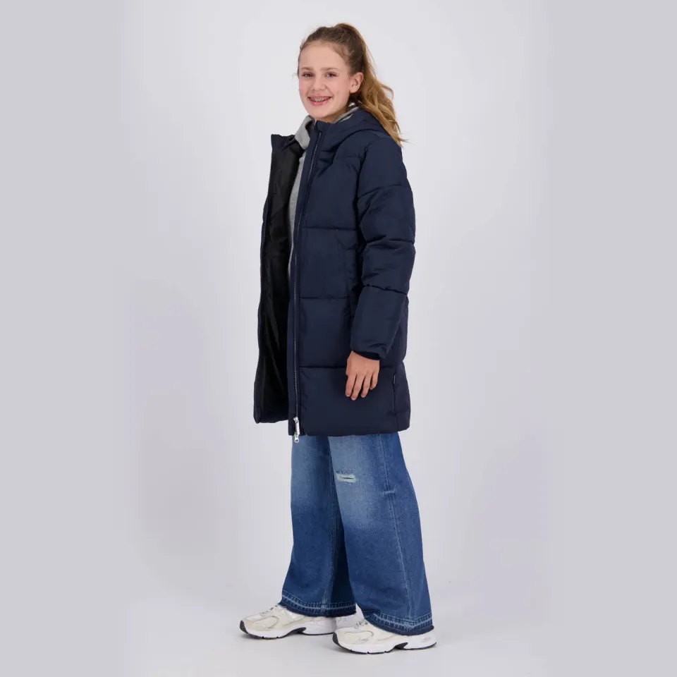 Raizzed gewatteerde winterjas donkerblauw, foto 4