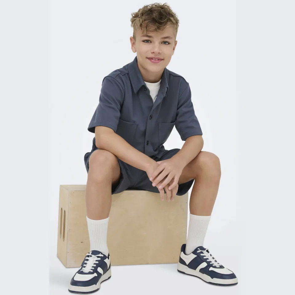 Only & Sons JUNIOR overhemd donkerblauw, foto 5
