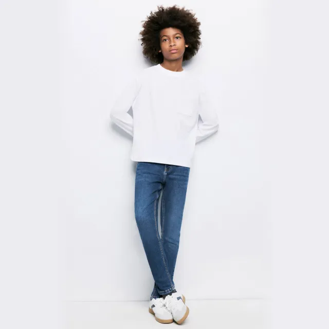 Mango Kids skinny jeans - mediumblauw
