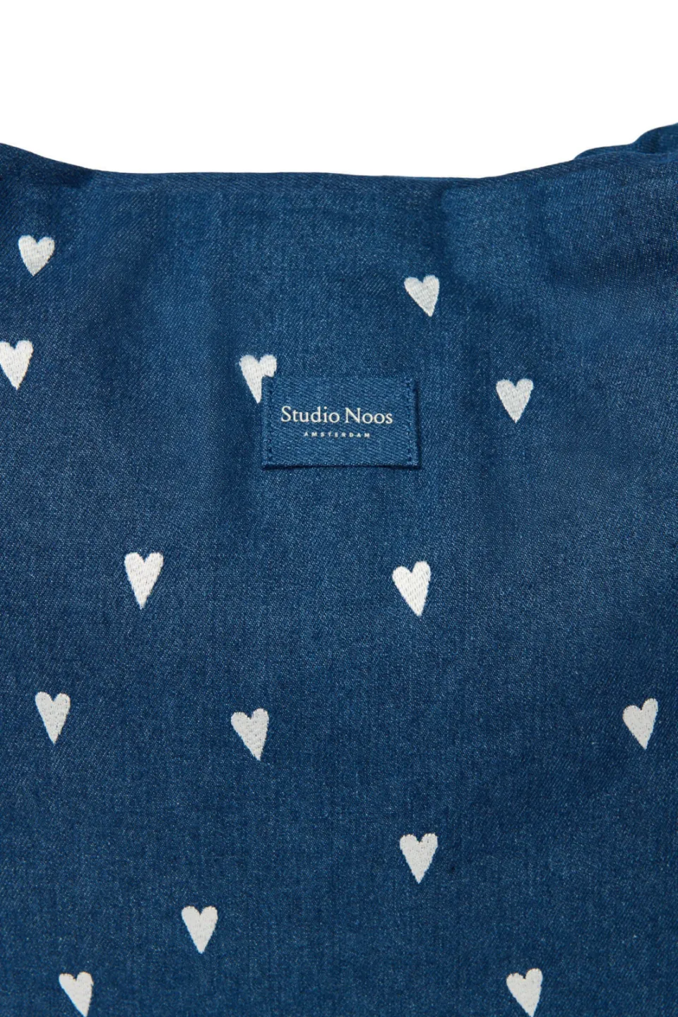 Studio Noos denim luiertas Hearts Mom Bag donkerblauw, foto 4