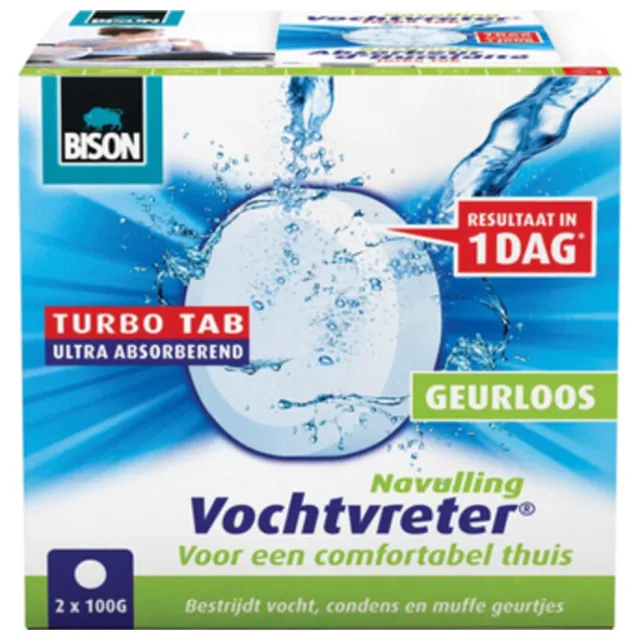 Bison 2e halve prijs: Bison Vochtvreter Ambiance Neutral Navul Tabs 2 x 100 gr
