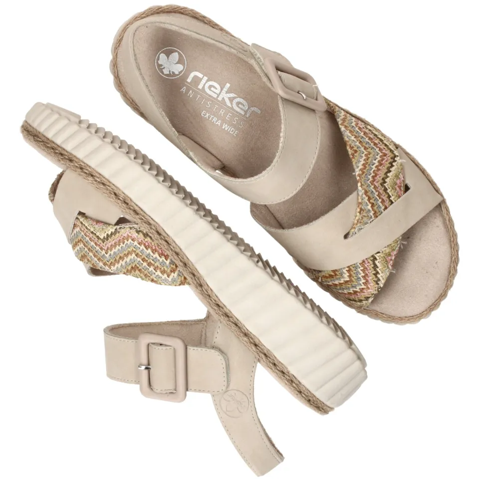 Rieker H-Leest sandalen beige, foto 5