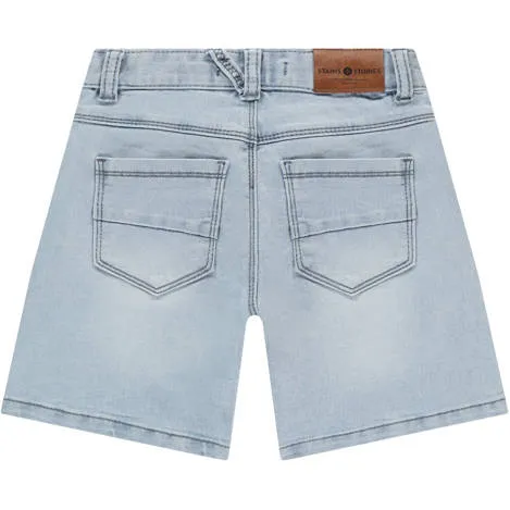 Stains&Stories denim short lichtblauw, foto 2