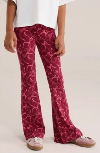 WE Fashion flared legging met print rood, foto 4