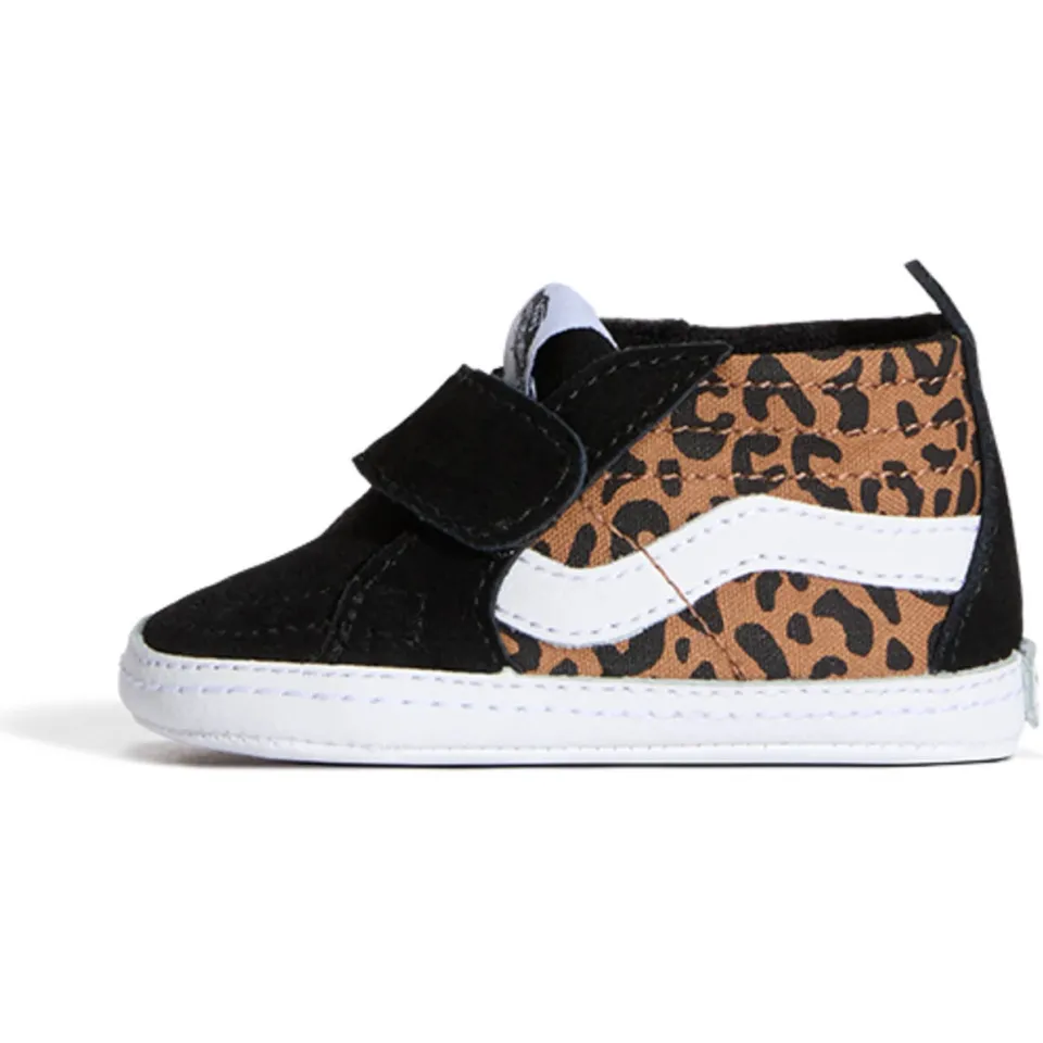 Vans SK8-Hi Crib hoge sneakers zwart met luipaardprint, foto 3