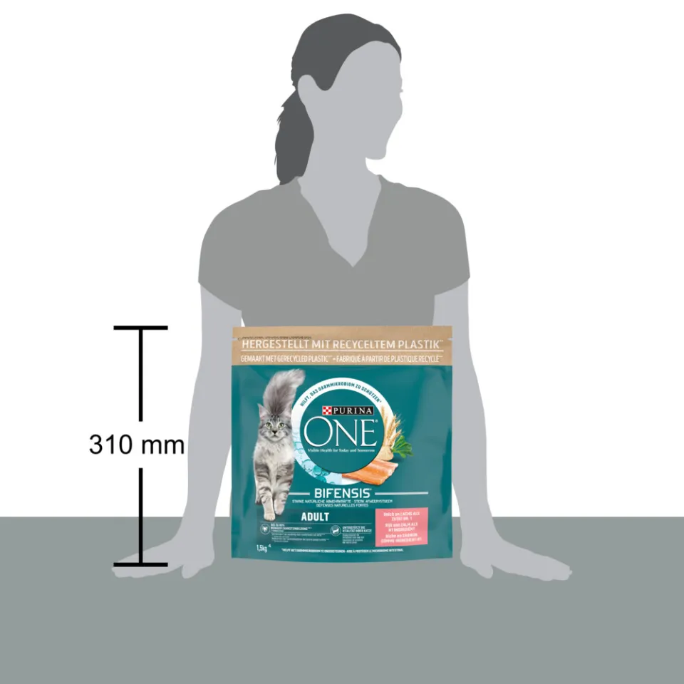 Purina ONE Adult kattenvoer met zalm 1,5 kg, foto 4