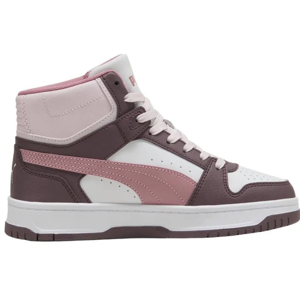 Puma Rebound Slam Mid sneakers donkerbruin/roze