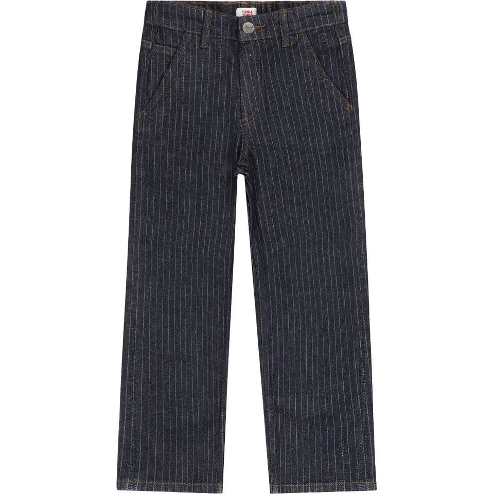 Tumble 'n Dry loose fit jeans met krijtstreep - donkerblauw, foto 2