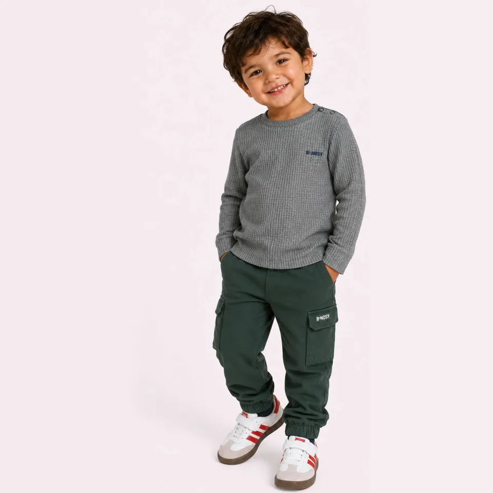 B.Nosy Thomas longsleeve grijs Grijs melange