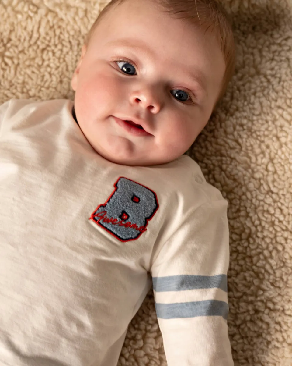 BESS gestreepte longsleeve ecru, foto 7
