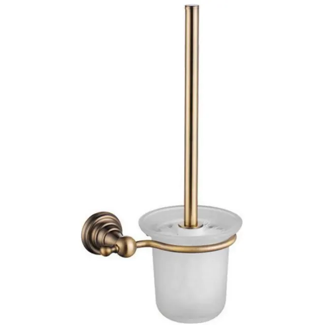 Sapho Toiletborstelhouder Sapho Diamond Hangend 17.2x35.1 cm Brons / Melkglas Wit Chroom