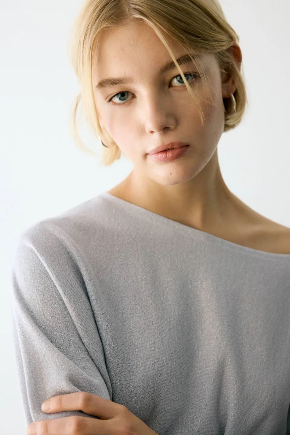 Mango TEEN gebreide trui met glitters - zilver, foto 4