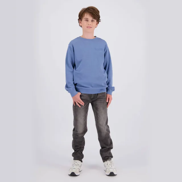 Raizzed sweater met backprint - blauw