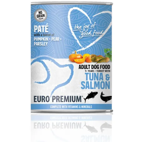 Euro Premium Euro-Premium Paté Adult natvoer hond tonijn & zalm