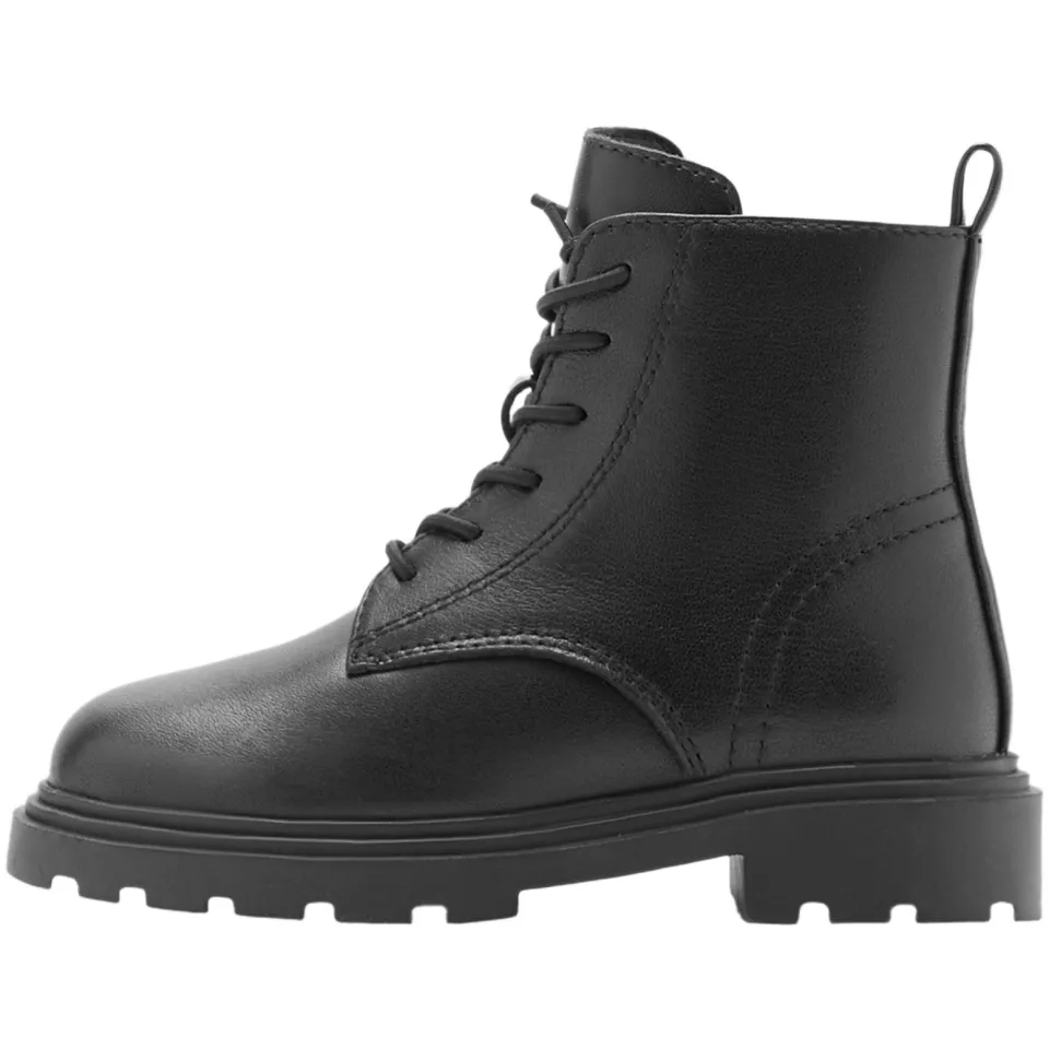Mango Kids leren enkelboots met profielzool - zwart, foto 5