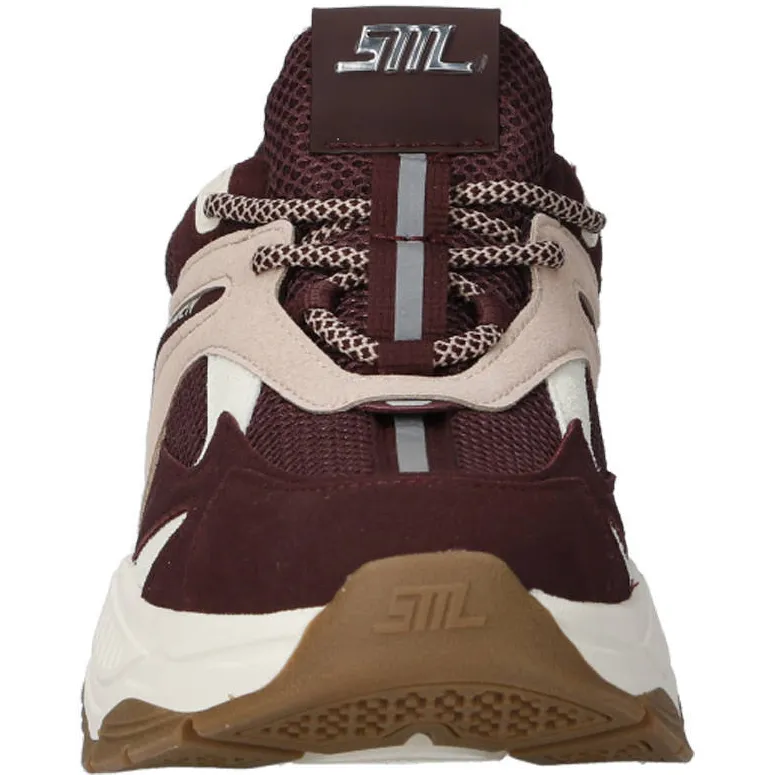 Steve Madden Ample chunky leren sneakers bordeaux, foto 2