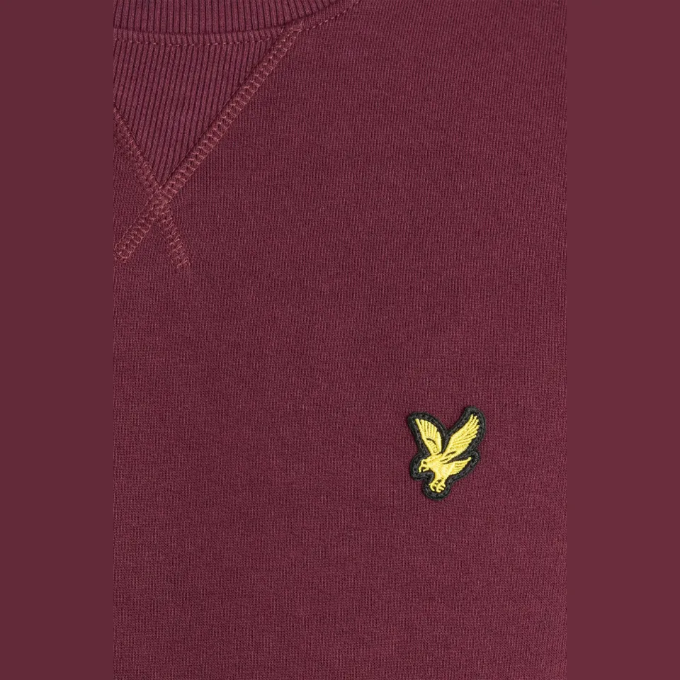 Lyle & Scott regular fit sweater - donkerrood, foto 5