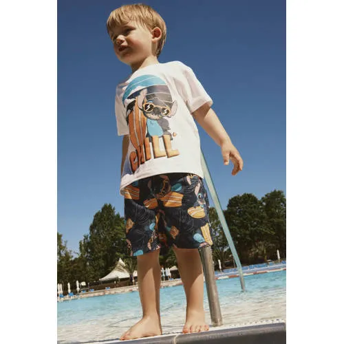 NAME IT MINI Lilo & Stitch t-shirt wit, foto 4