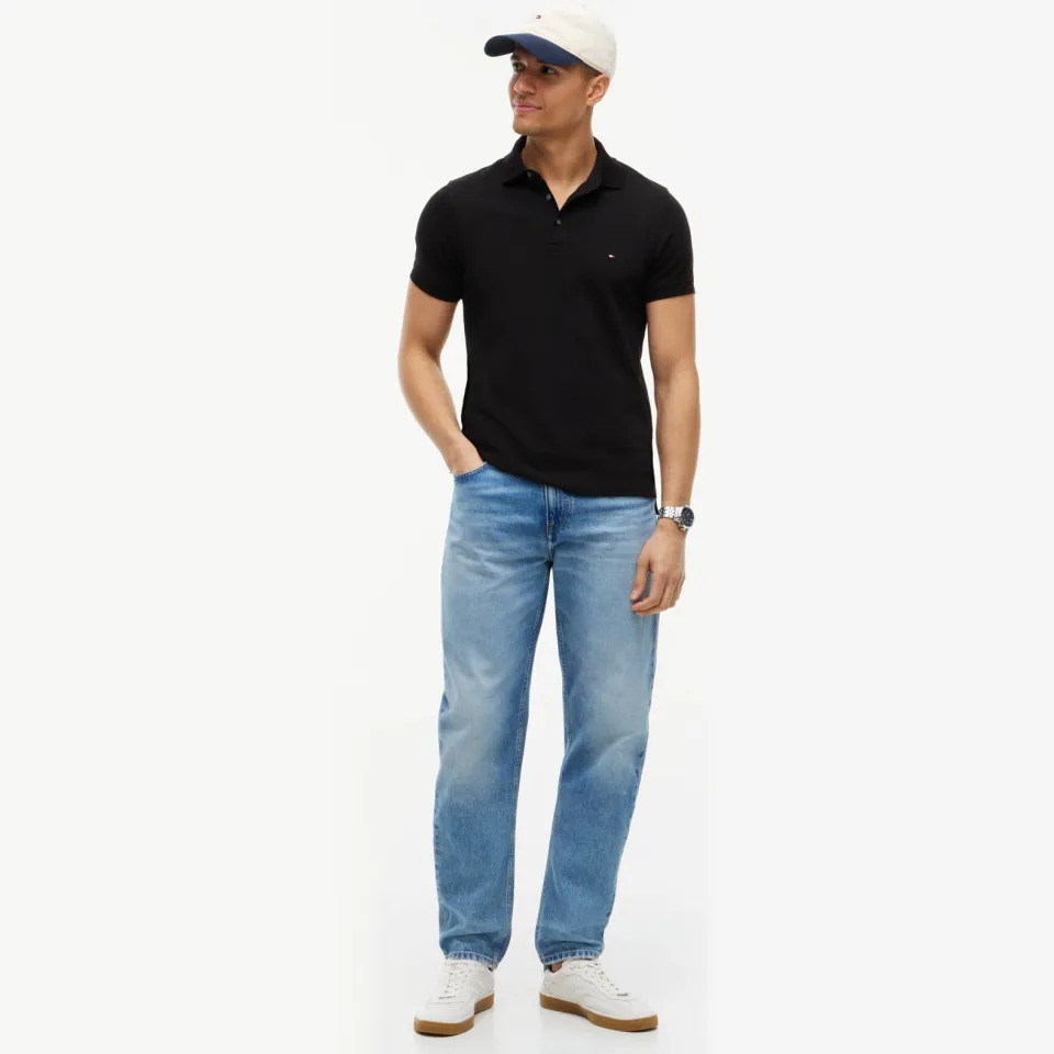 Tommy Hilfiger slim polo zwart, foto 4