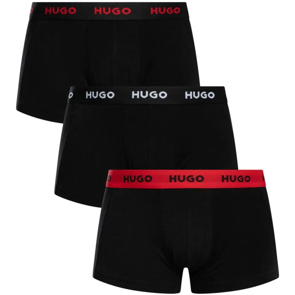 Hugo Trunk boxershort 3-pack zwart Black