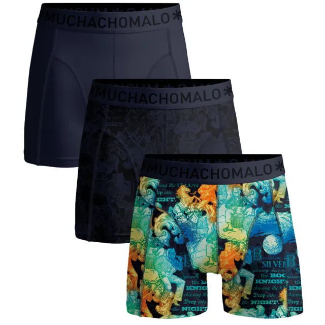 Muchachomalo Heren 3-pack Boxershorts Veelkleurig