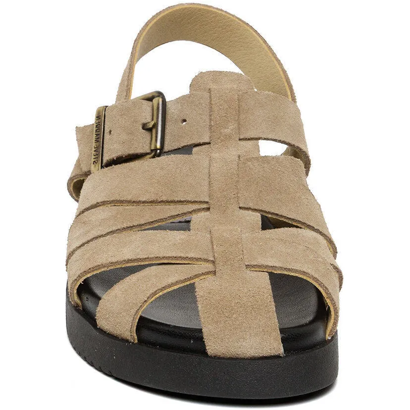 Steve Madden suède sandalen taupe, foto 5