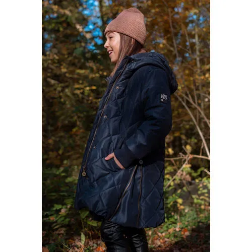 Like Flo Arinda quilted winterjas marineblauw, foto 4