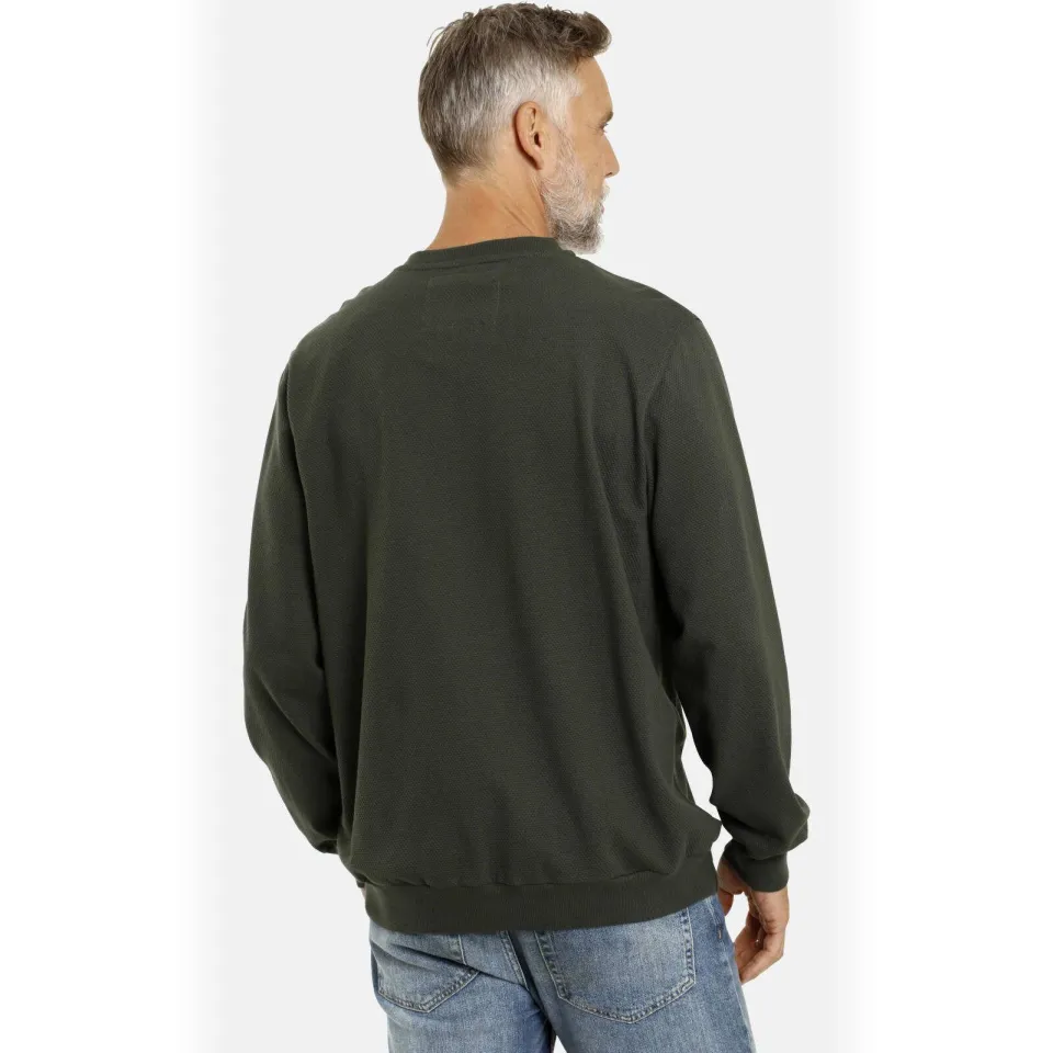 Jan Vanderstorm +FIT Collectie sweater VILJAR Plus Size olijfgroen, foto 3