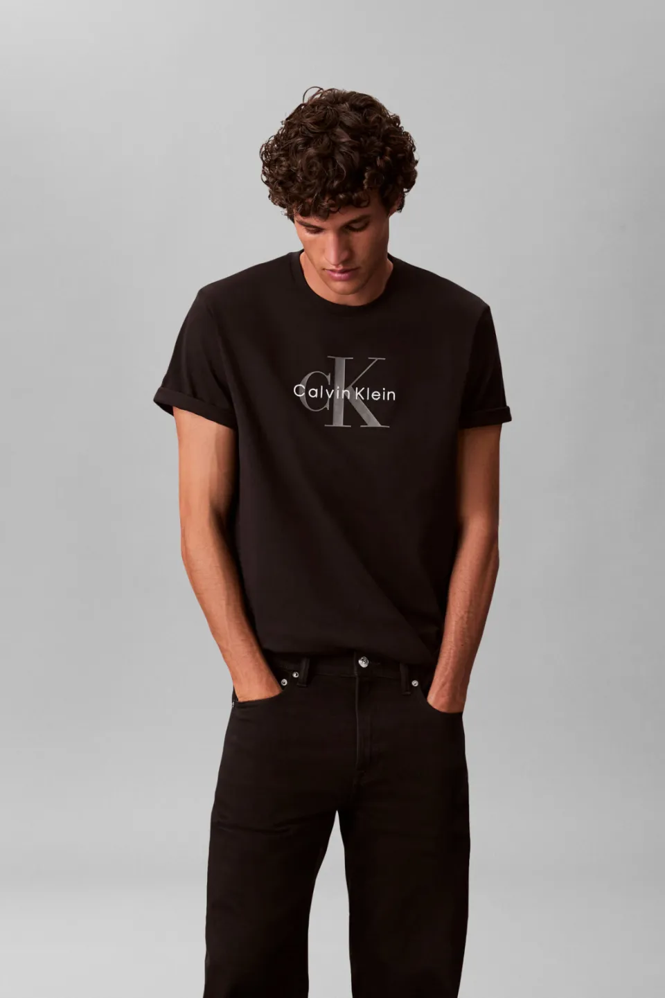 Calvin Klein JEANS oversized T-shirt zwart, foto 6