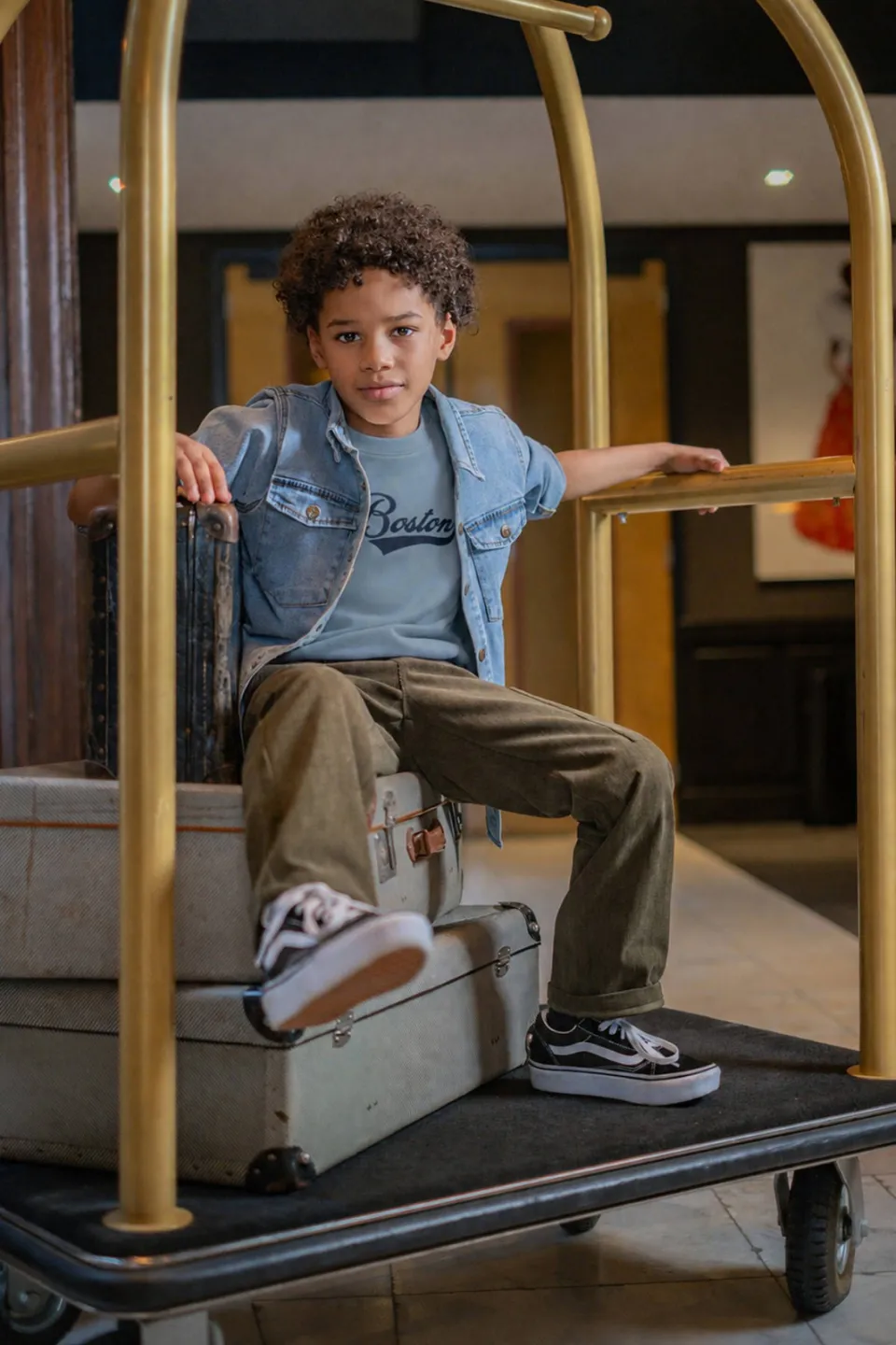 Like Flo junior denim casual overhemd - lichtblauw Light blue denim