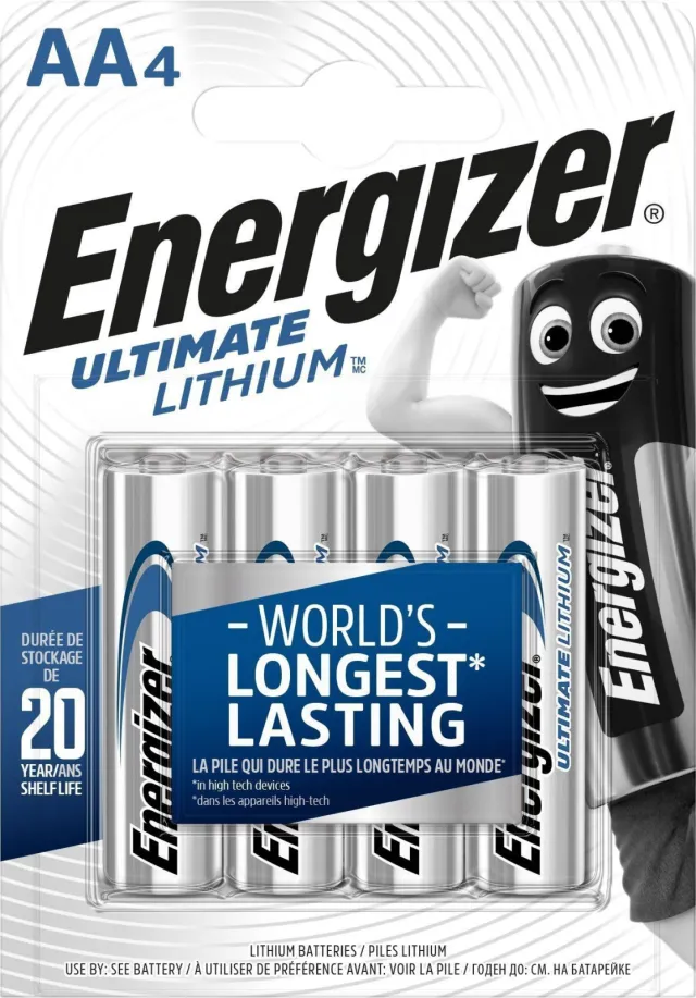 Energizer Ultimate Lithium AA batterijen 4 stuks