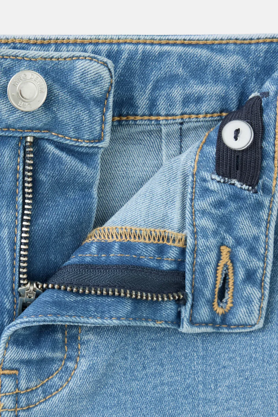 Mango Kids wide leg jeans - lichtblauw, foto 4
