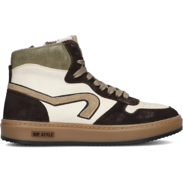 Hip Shoe Style H1803 hoge sneakers bruin