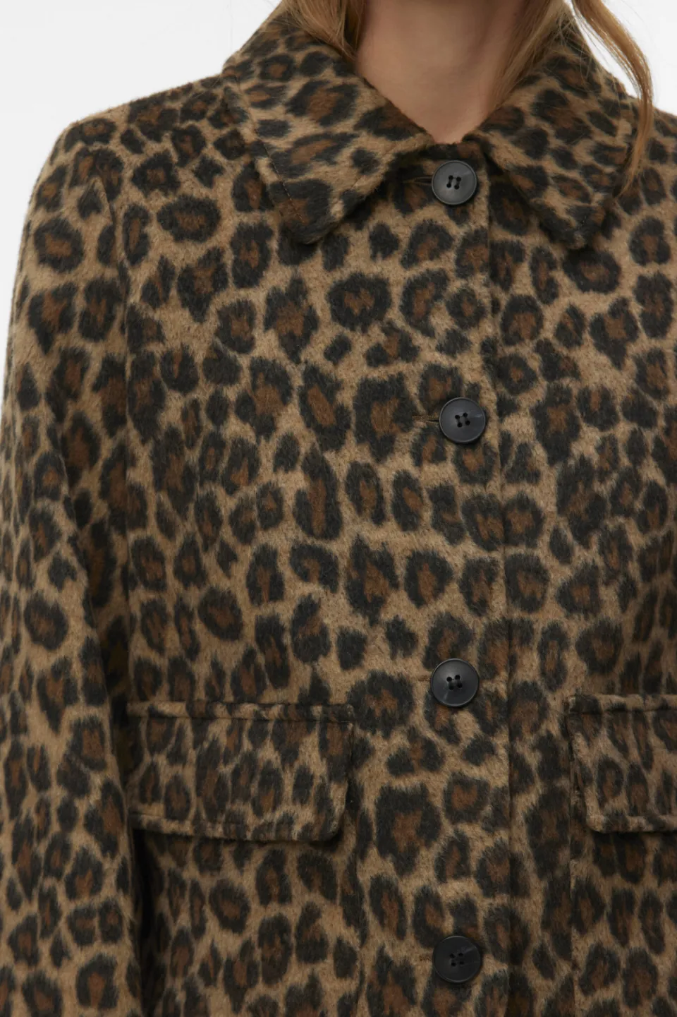 Vero Moda jas met panterprint - bruin, foto 4