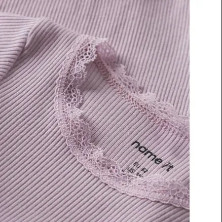 NAME IT BABY romper roze rib gebreid, foto 3