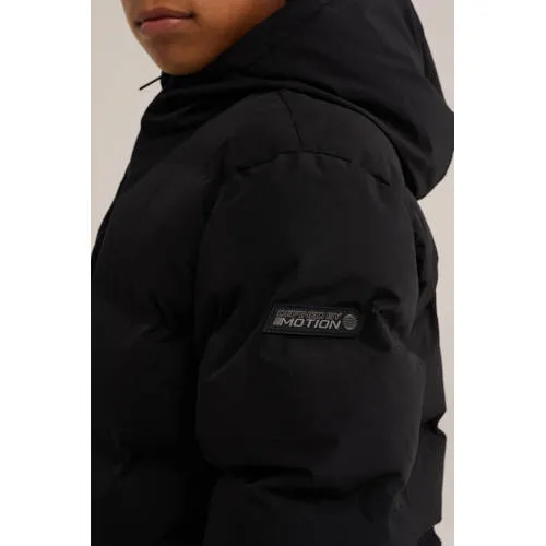 WE Fashion gewatteerde winterjas zwart, foto 5