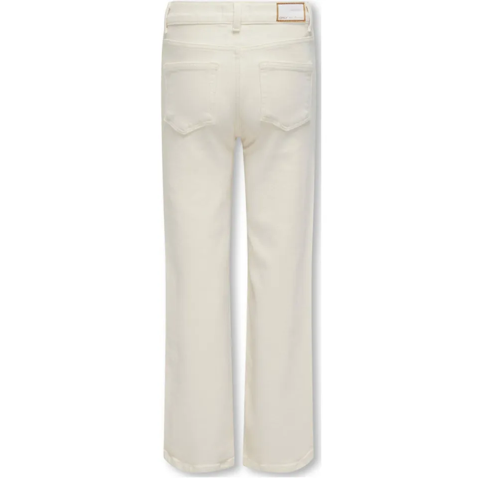 KIDS ONLY GIRL high waist wide leg jeans KOGJUICY ecru, foto 3