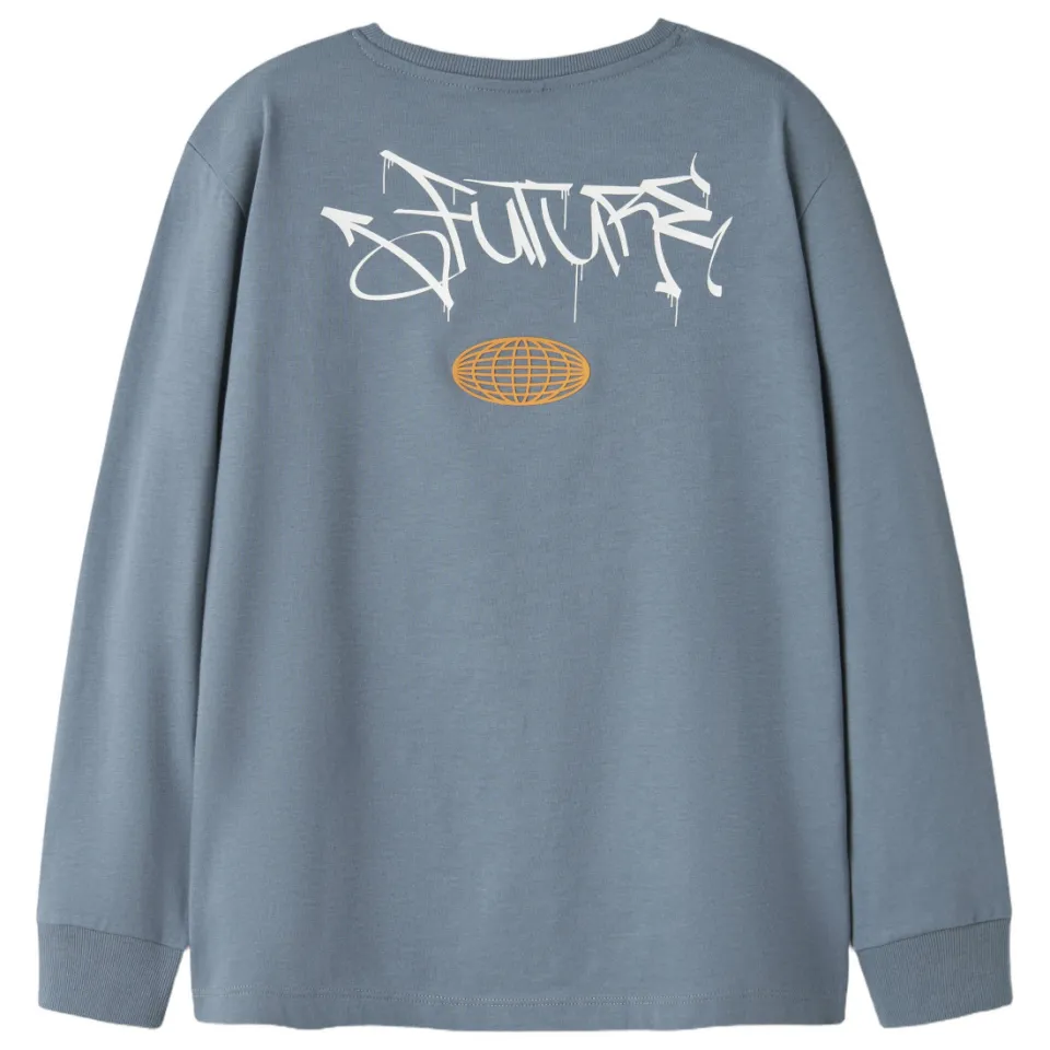 NAME IT KIDS longsleeve lichtblauw, foto 4